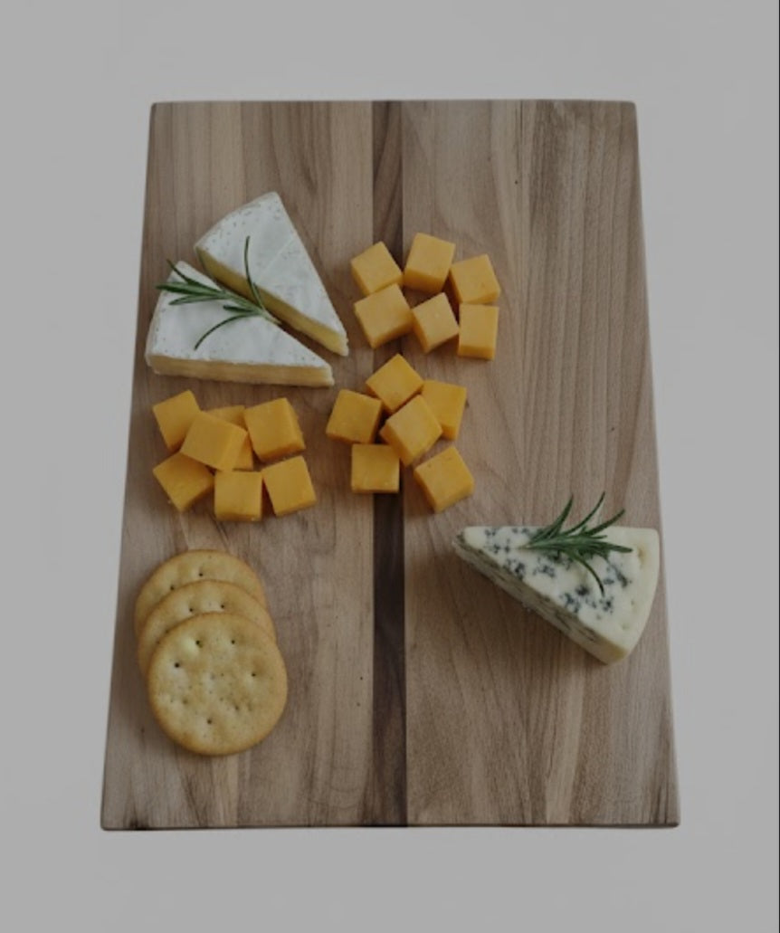 Handmade Cheese Board (oak and walnut)