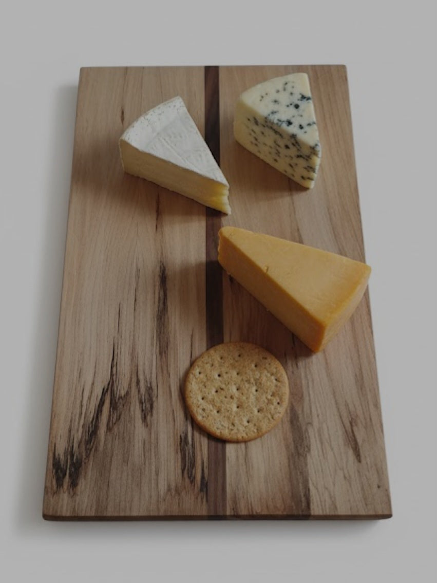 Handmade Cheese Board (Sycamore and Walnut)